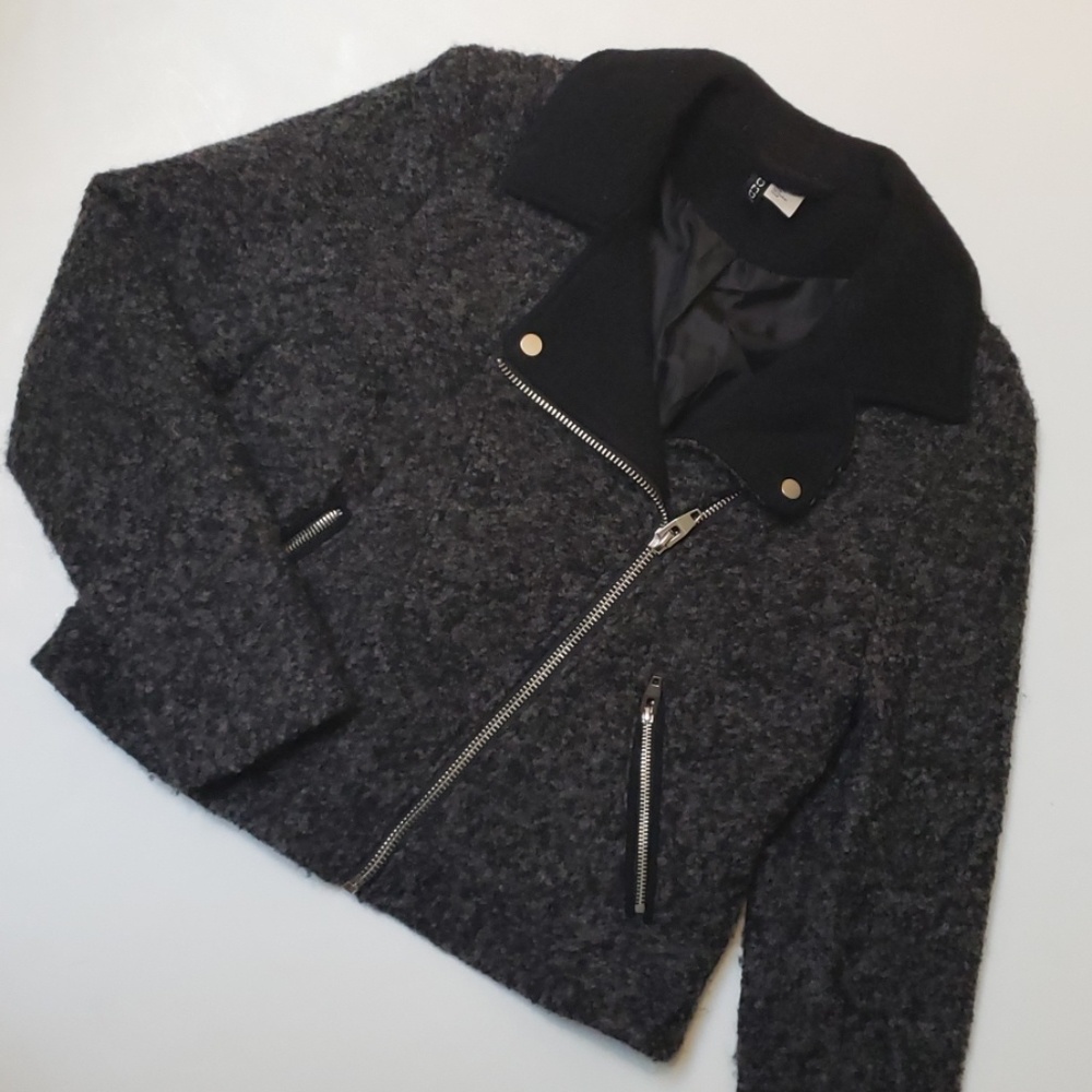 H&M cropped moto jacket, 10
